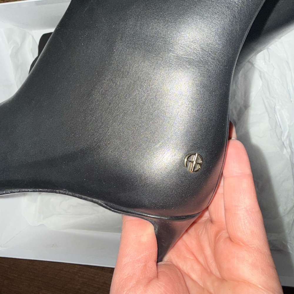 Anine Bing Nina Boots With Metal Toe Cap In Black 39 - Picture 6 of 9